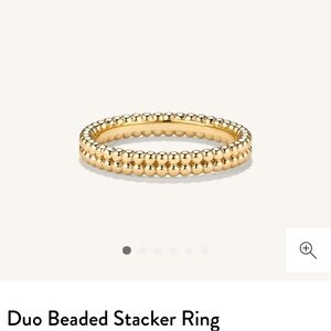 Mejuri Duo Beaded Stacker Ring